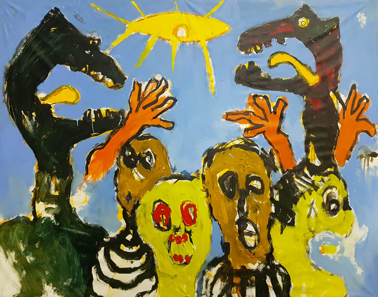 Acrylics. 210 x 170 cm. 2021