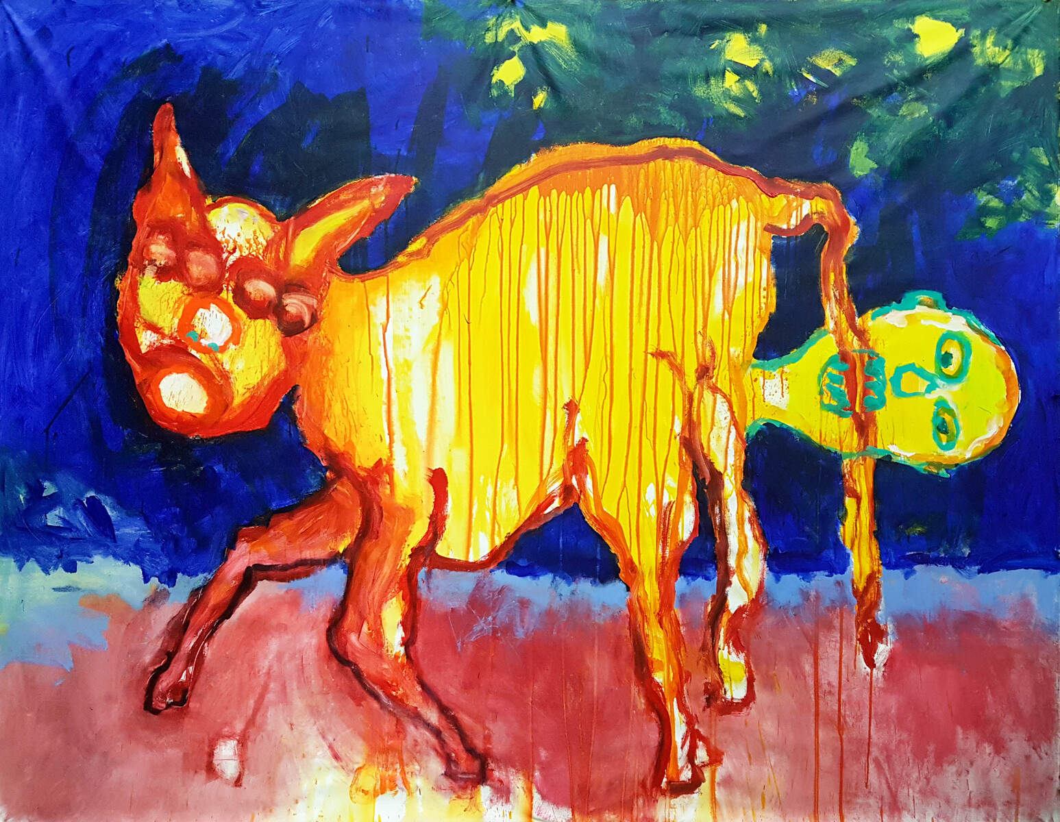 Acrylics. 210 x 170 cm. 2021