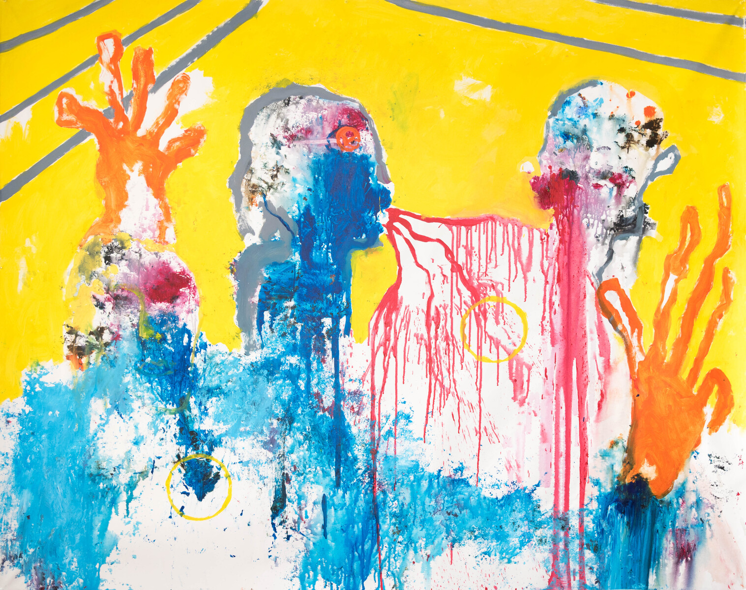 Quo vadis? (Ukraine Series). Acrylics. 210 x 170 cm. 2022 Acrylics. 210 x 170 cm. 2021