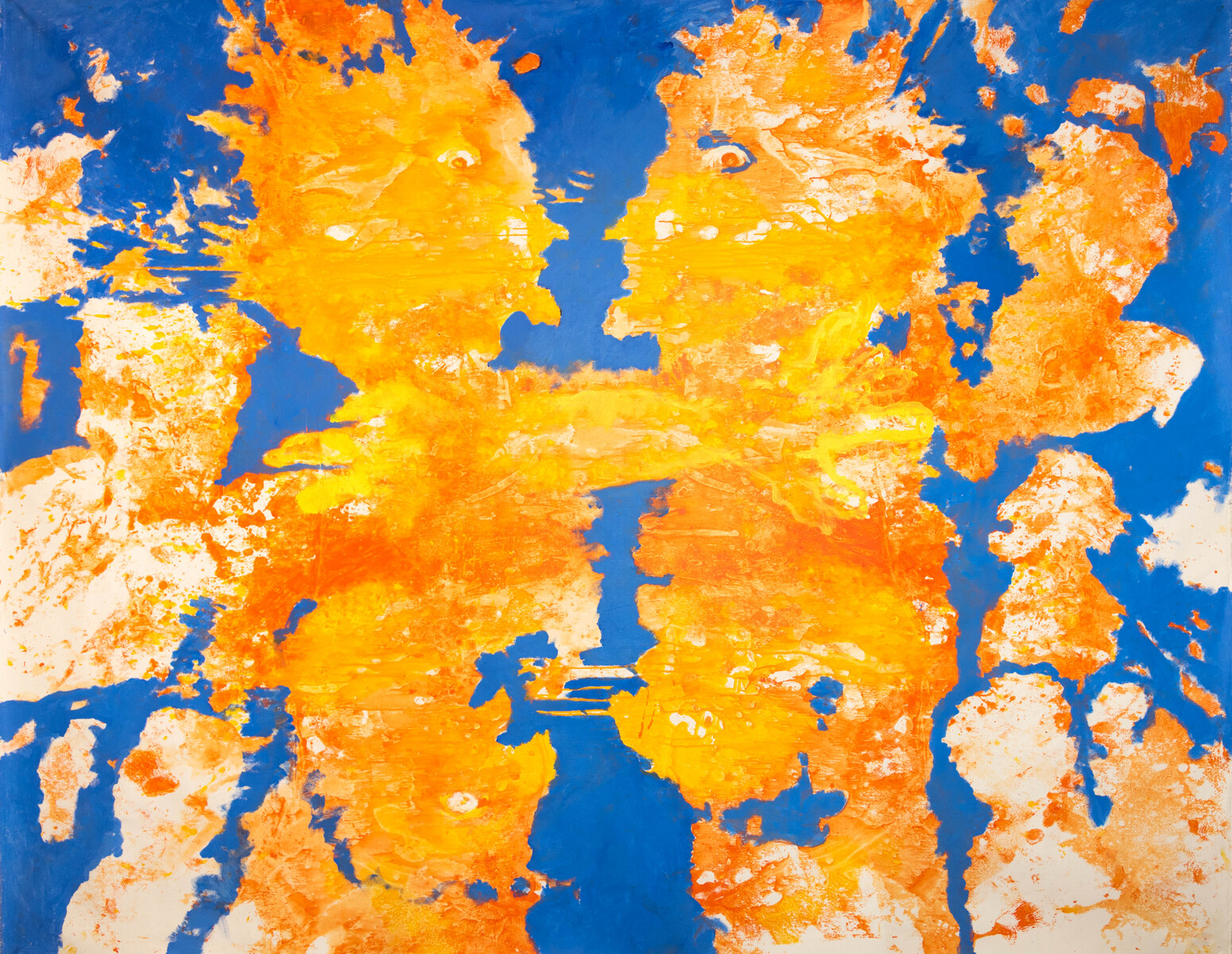 Le baiser. Acrylics. 210 x 170 cm. 2022 Acrylics. 210 x 170 cm. 2021
