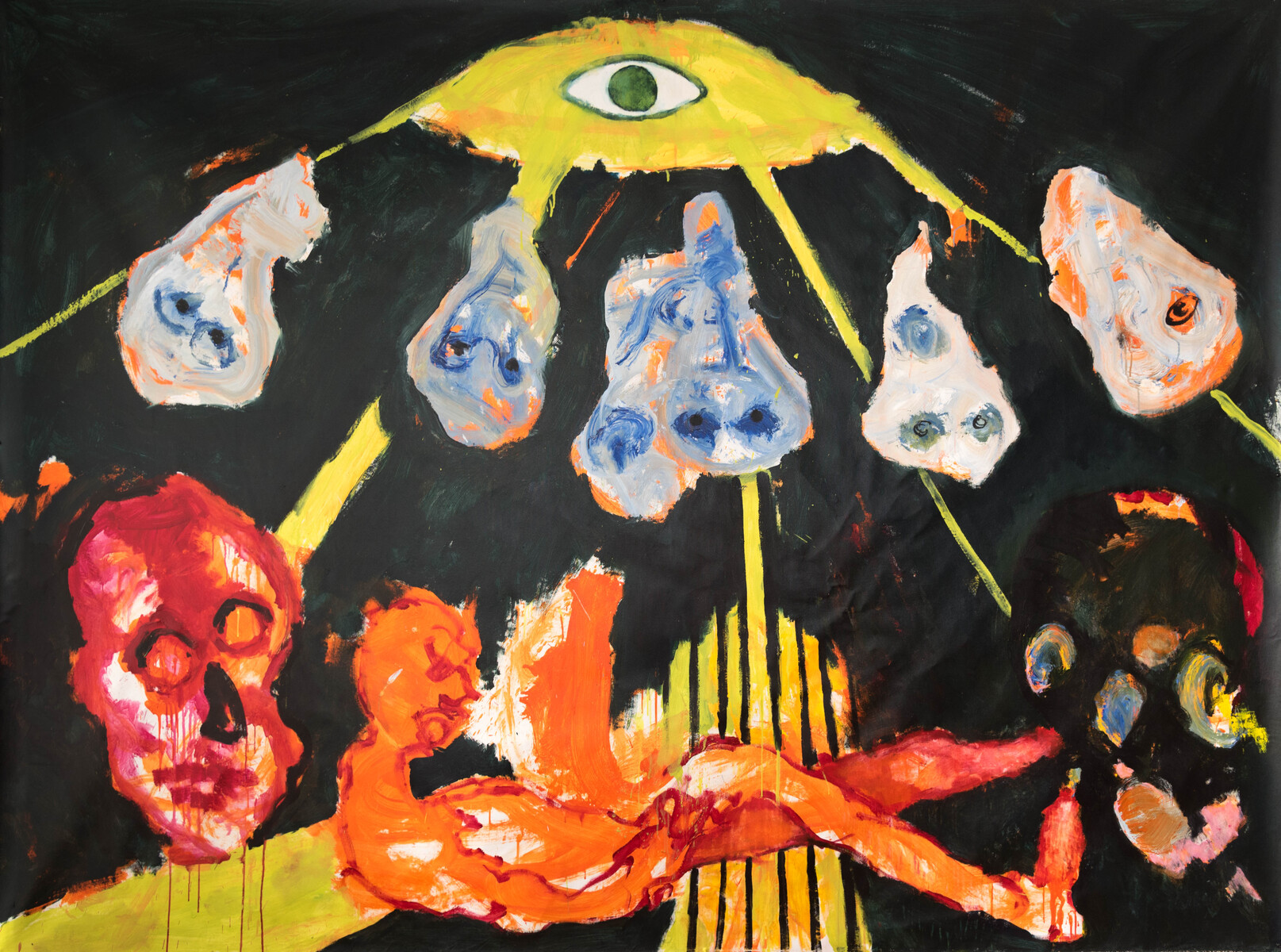 Contemporary Guernica (Ukraine Series). Acrylics. 210 x 280 cm. 2022 Acrylics. 210 x 170 cm. 2021