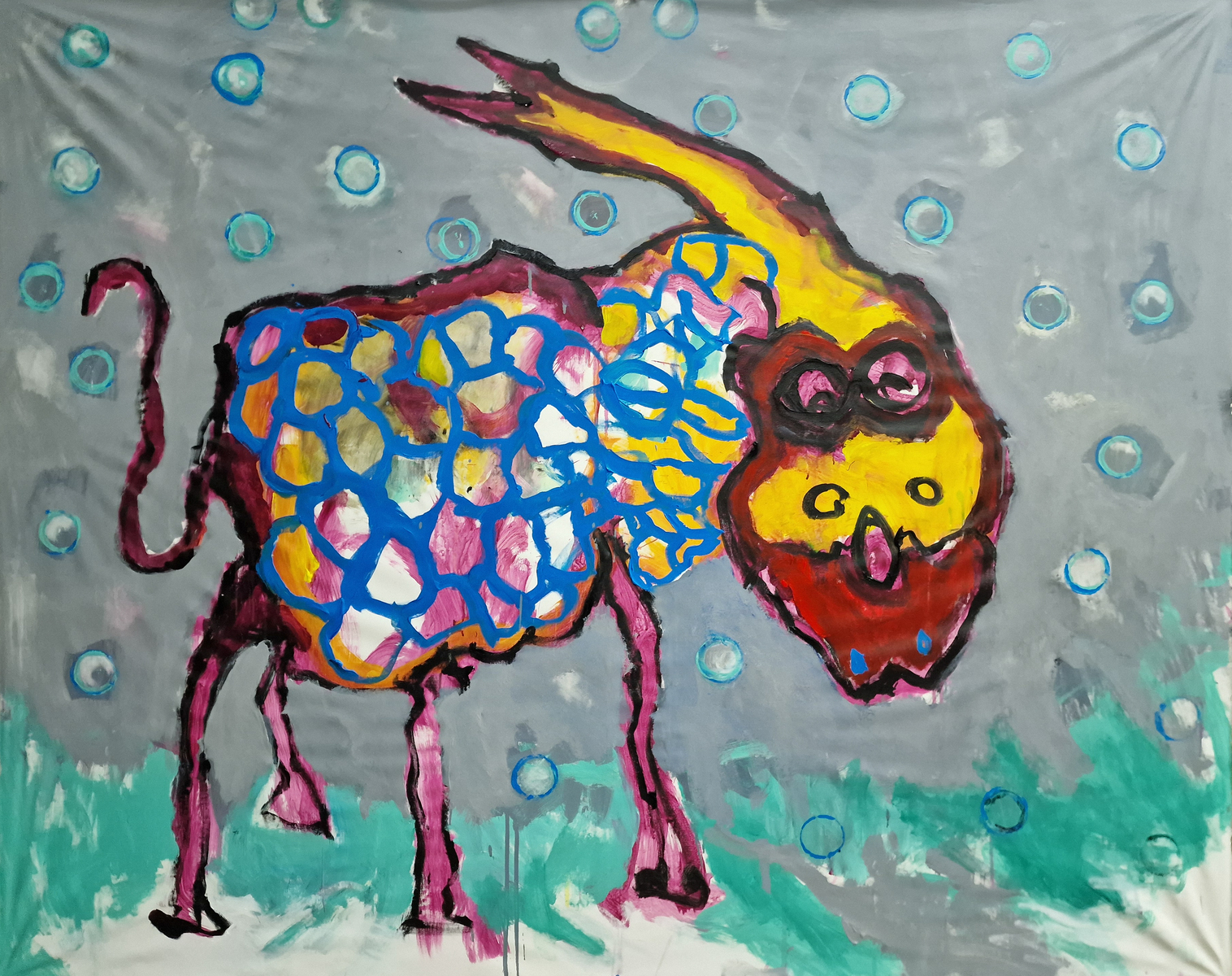 Acrylics. 210 x 170 cm. 2023-2024