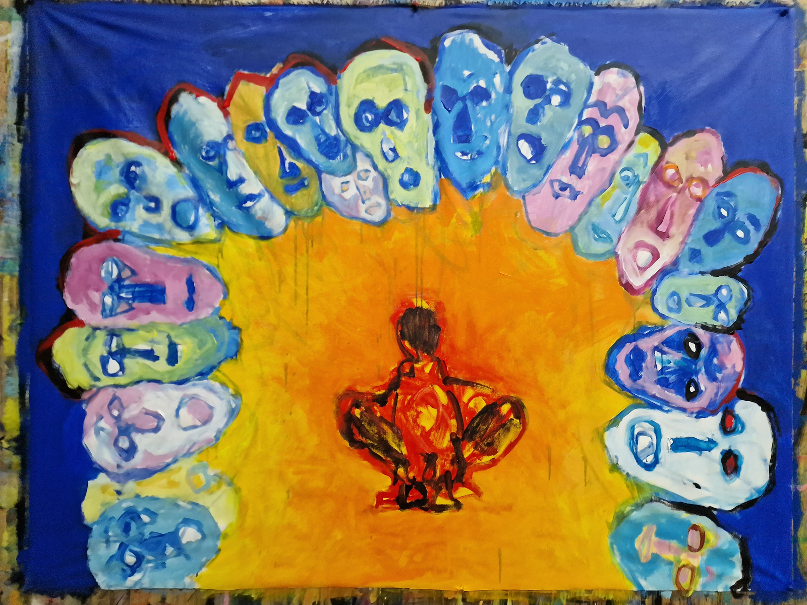 Acrylics. 210 x 170 cm. 2023-2024