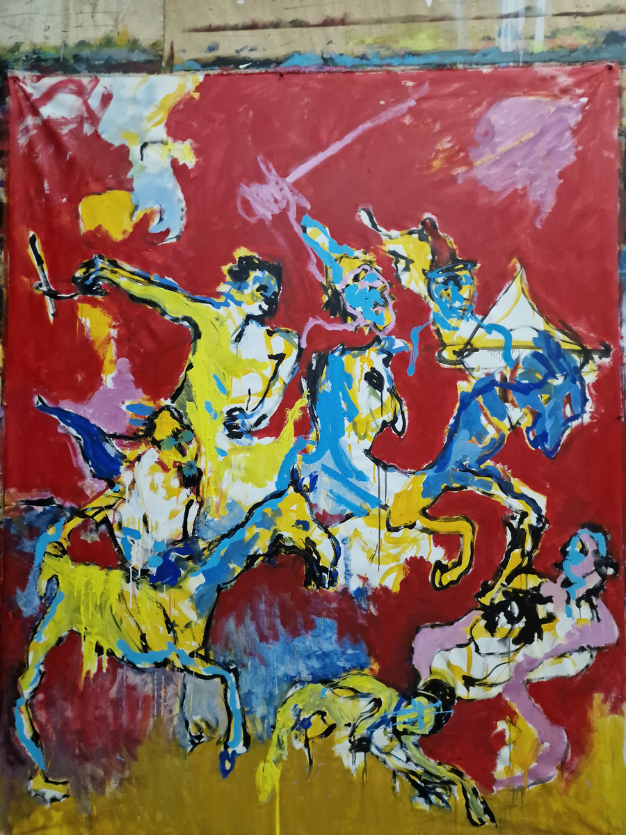 Acrylics. 210 x 170 cm. 2023-2024