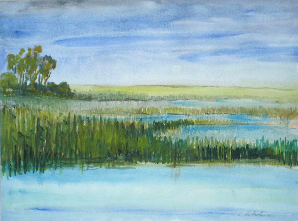 Lothar Sütterlin - Malerei:7SundischeWieseAquarell