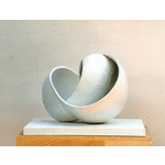 Lothar Sütterlin - Plastiken und Skulpturen:3aVerwobeneSchalenGipsmodell