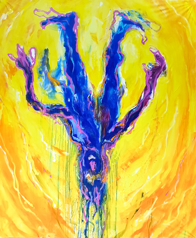 Acrylics on canvas, 210 x 170 cm, 2018