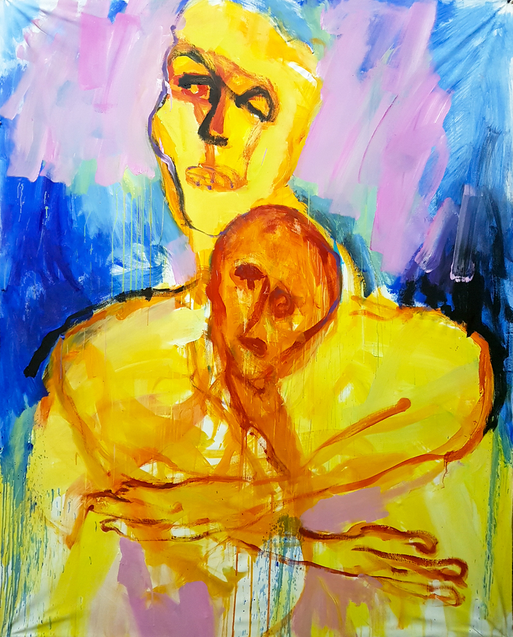 Acrylics on canvas, 210 x 170 cm, 2019