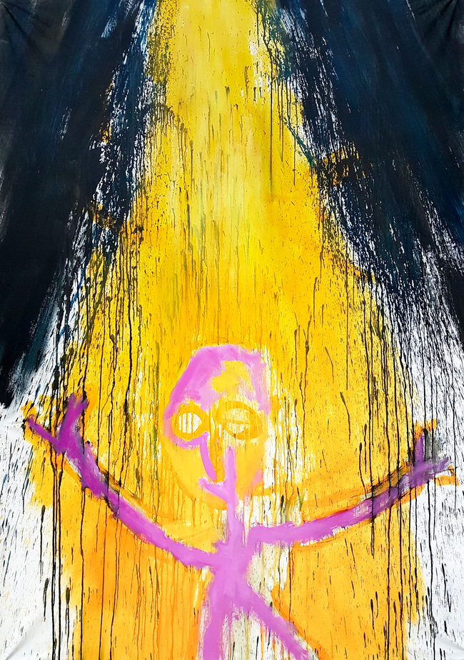 Acrylics on canvas, 210 x 170 cm, 2019