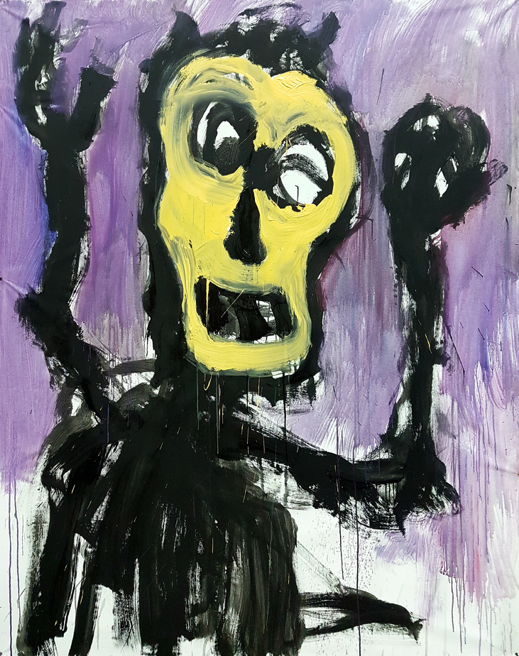 Acrylics on canvas, 210 x 170 cm, 2019