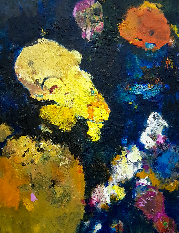 Ma plus belle palette. Acrylics, 100 x 70 cm, 2019