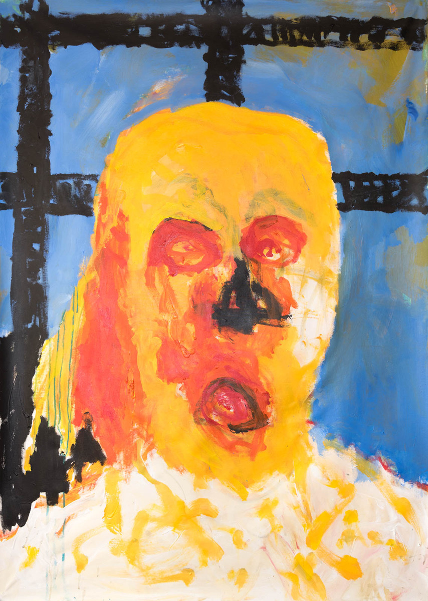 Head. Acrylics. 140 x 100 cm. 2021 Acrylics. 210 x 170 cm. 2021