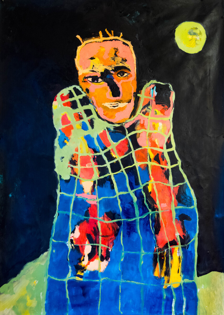 Trapped (Ukraine Series). Acrylics. 140 x 100 cm. 2022 Acrylics. 210 x 170 cm. 2021